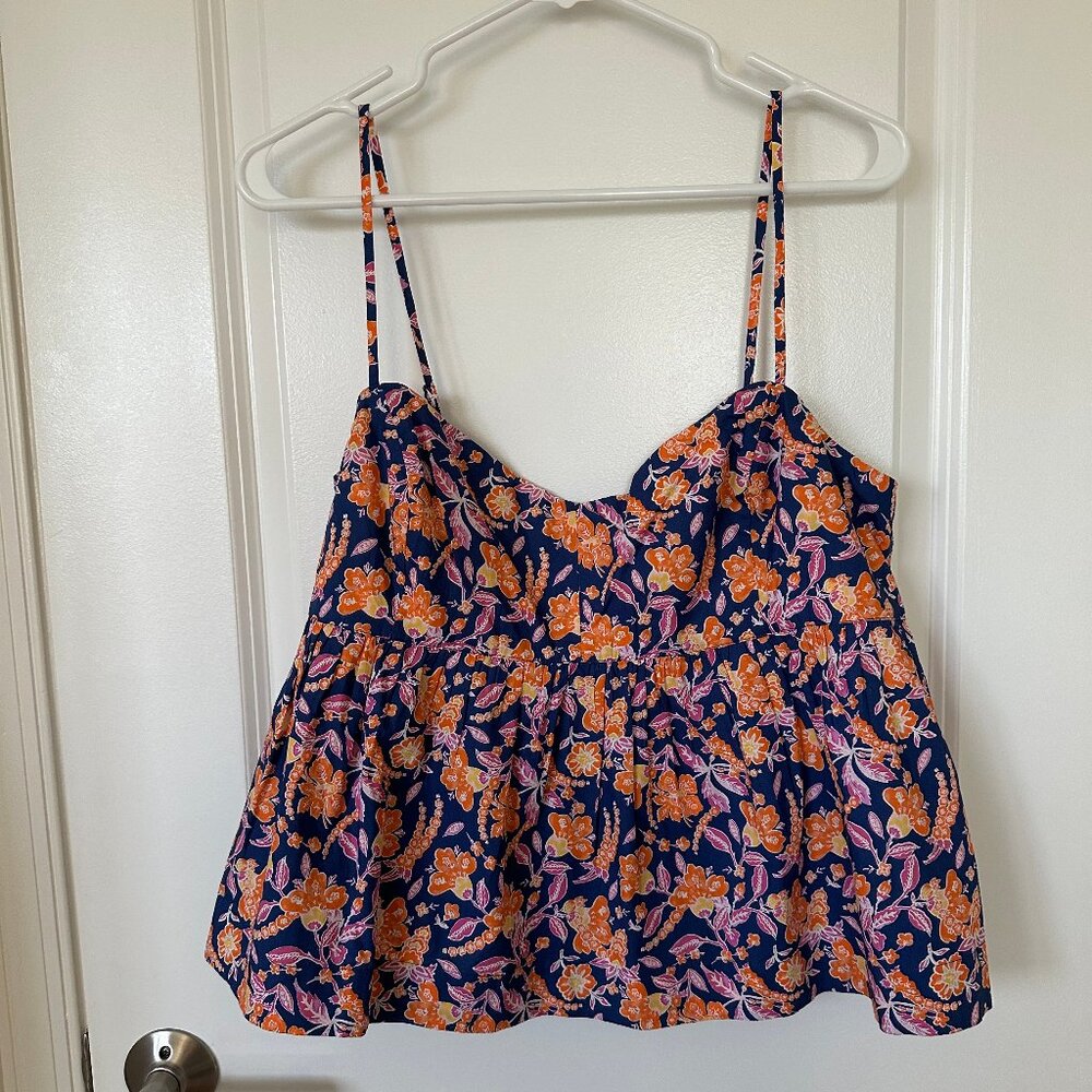 J. Crew flowy tank top. Size L. NWT